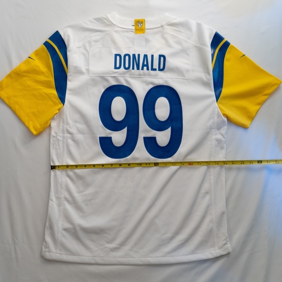 Nike Youth Los Angeles Rams Aaron Donald #99 Alternate White Game Jersey - Picture 6 of 6